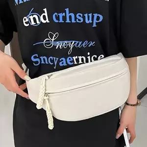 여행 러닝 크로스 힙색 핸드폰 허리 백 가방 아이보리-WFI3HMD