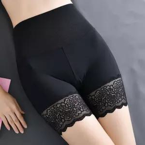 하이웨이스트 쫀쫀한 매쉬 속바지 레이스 뱃살보정 5부레깅스 치마 고쟁이