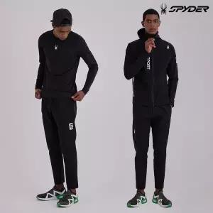 [백화점 정품] 스파이더 남성 유로스포츠 셋업 스트레치 팬츠 SPIPCNFP221MBLK