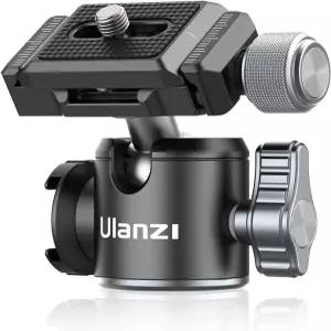 14인치 삼각대용 울란지 U80L 볼 헤드 360 회전 카메라 마운트 아르카 퀵 릴리스 플레이트 및 DSLR 캠코더