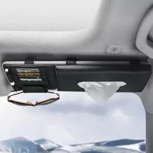 썬바이저정리함 주차권카드수납 카드포켓 블랙