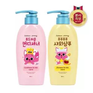 베비언스 핑크퐁 샤와샴푸 380ml + 컨디셔너 (자몽릴리향)