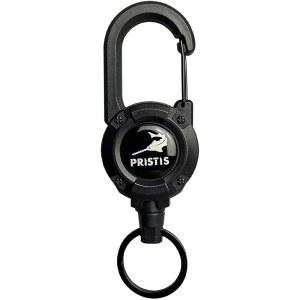 프리스티스 헤비 듀티 리트랙터블 랜야드, 플라이 낚시 징거 리트랙터, 솔트워터 저항성 28인치 스테인리스 와이어 로프 테더 카라비너 클립, 배지 릴 홀더 벨트 열쇠고리 1개