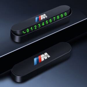 BMW X1 X2 X3 X5 X4 X6 X7 G30 G20 G32 G11 G12 F40 F30 F20 F10용 차량 임시 주차 카드 전화번호 플레이트