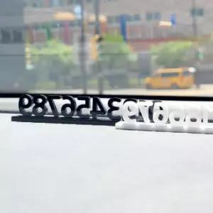 마켓고고 주차안심번호 차전화번호 자동차핸드폰번호 차량용 아크릴 번호판