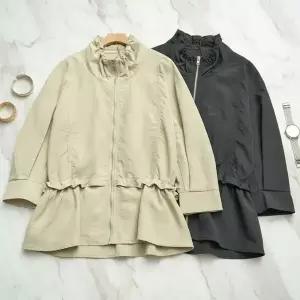 [하프클럽/]여성용 가벼운 나일론 캐주얼 점퍼 간절기 아우터