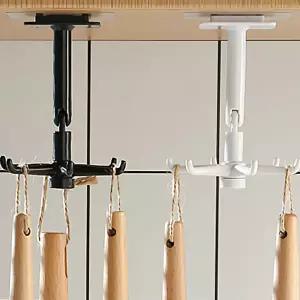 접착 고리 조리기구 걸이 회전고리 후크 문어발고리 욕실 청소도구 정리 정리대 도어훅 붙이는 옷걸이