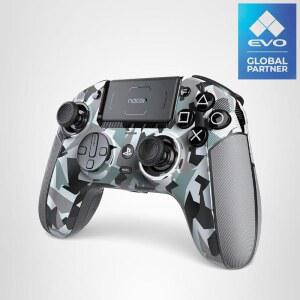 나콘 레볼루션 5 프로 공식 라이선스 PS5 / PS4 PC용 플레이스테이션 무선 게임 컨트롤러 - 홀 효과, 트리거 스톱, 매핑 가능한 버튼, 블루투스 오디오 Arctic Camo