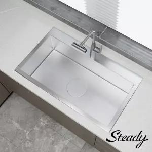 AK Steady 8852 엠보 코팅 주방 사각싱크볼 교체 리폼용