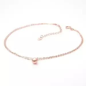 정품 14K Gold 로즈골드 볼 더블 체인 팔찌