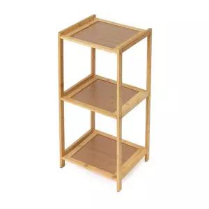 대나무 선반 플랜홈 화분 인테리어 3단 책장선반 수납선반 진열대