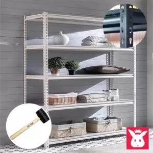 무볼트 철제 베란다펜트리 1000X500X기둥1800 토토홈랙S 조립식앵글선반 선반렉 3단4