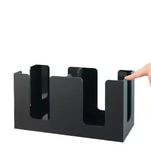 2칸 라면 용기 원형 보관함 한강 테이크아웃컵 포장 정리함 구경 디스펜서