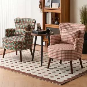 북유럽 소파 엔틱 1인용 쇼파 클래식 원목 복고풍 의자