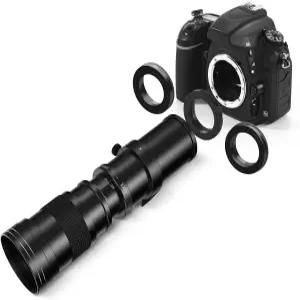 야누오다 420-800mm F/8.3 캐논 EF/EF-S 니콘 F 소니 E 마운트 카메라용 망원 줌 렌즈 달 조류 야생동물 및