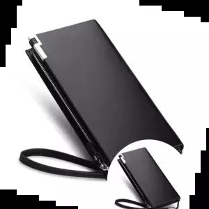 남성파우치 남성 가죽 장지갑 사각 파우치 손목 가방 클러치백