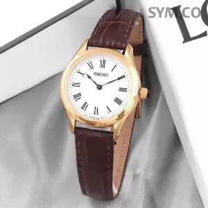 세이코 SWR072P1 사파이어 컨셉츄얼 골드 브라운 데일리 클래식 여자 가죽 시계 d