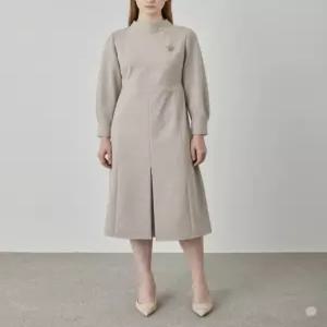 올리비아로렌 / 모크넥 A라인 원피스 VOCOA5S2121 / 애플아울렛 ( 베이지 )