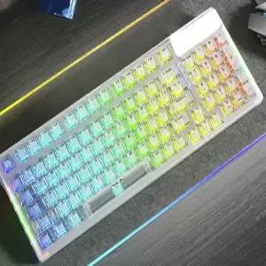 아우라 독거미 aula 키보드 기계식 유무선 f108 사무용 게이밍 경해축 투명 청축