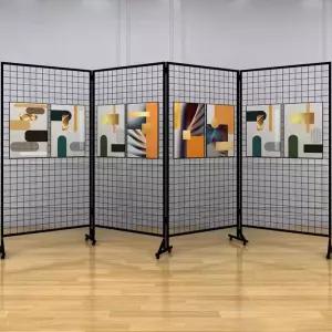 네트망 휀스망 철망 사진 격자 진열대 접이식 인테리어 침실
