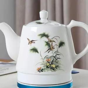 고급 도자기 커피포트 차주전자 가정용 스타 전기
