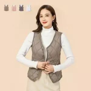 조끼 간절기 베스트 패딩 등산 브이 경량 가을 겨울 여성 WFKSV17