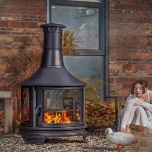 이동식 난로 연통 화로대 화롯대 장작 가정용 무쇠 불멍