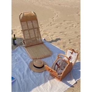 라탄 좌식 의자 각도 홍현희 식탁의자 좌석 펜션 해수욕장 원목 바닥에앉는 비치 라탄의자