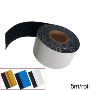 5M롤 플라스틱 자동차 색조 스크레이퍼 펠트 카드 스퀴지 엣지 프로텍터 랩 비닐 필름 주걱 도구 용 예비