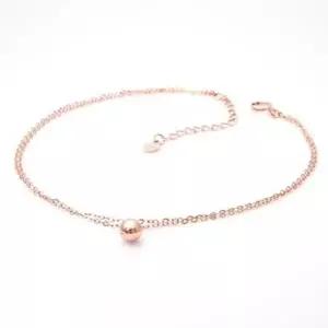 정품 14K Gold 로즈골드 볼 더블 체인 팔찌