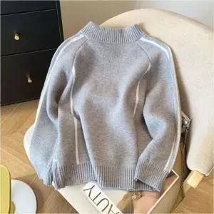 [하프클럽/셀러허브_여성트랜드패션]여자 스웨터 간절기 아우터 라운드넥