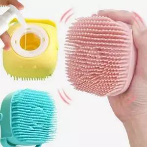 [셀러에이드]목욕 반려동물 샴푸 브러쉬 마사지 강아지 샴푸 브러쉬 실리콘 관리