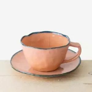 [콩심팥심]이천도자기 커피잔 팔레트 1인 받침 선물용 찻잔 세트