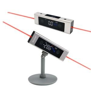 SHAHE 각도기 디지털 경사계, 양방향 적색광 마킹 기능이 있는 측정 레이저 눈금자, 듀얼 스크린