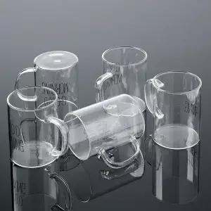 찻잔 내열 유리 머그 5P세트 400ml 유리컵 차잔 투명