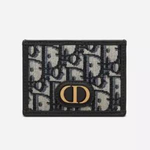 MUST IT_디올 30 몽테인 30 카드 홀더 지갑 오블리크 지갑 S2098UTZQ