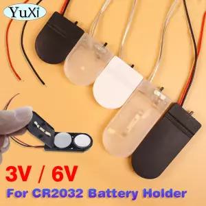 CR2032 버튼 코인 셀 배터리 홀더 케이스 커버에 대 한 5Pcs ON-OFF 스위치 리드 와이어 3V 6V 배터리 상자