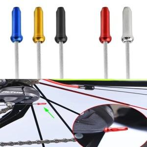 알루미늄 합금 자전거 브레이크 시프터 내부 케이블 팁 와이어 엔드 캡 라인 코어 보호대, 다양한 색상, 10