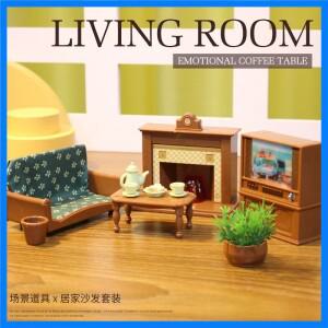 가족 게임 인형 집 극장 미니어처 가구 척 장난감 공주 성 빌라 크리스마스 선물 어린이 장난감