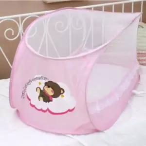 모기장 침대 텐트 유아 아기 캐릭터 원터치
