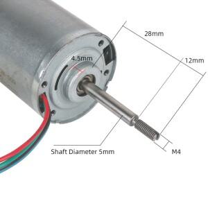 B4260M 브러시리스 775 DC 모터 18V 이중 축 스핀들 볼 베어링 내장 드라이브 보드 PWM 속도 조절