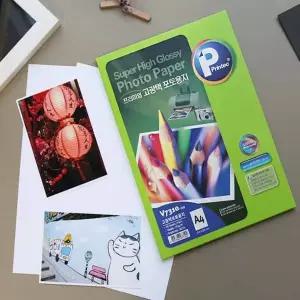 라벨프린터스티커 077VEL83 사진인화지 광택 포토용지 A4 20매 V6310