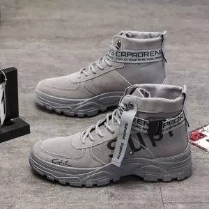 남성하이부츠 롱부츠 스트랩디자인 캐주얼로퍼 하이탑슈즈스타일 ZG18868 남자워커