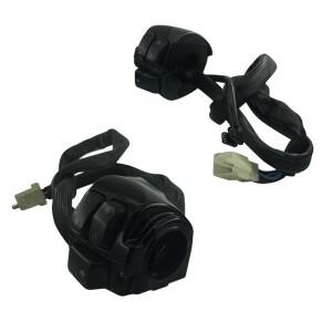 바이크 오토바이 수정 부품 프린스 할리 호환  25MM 핸들 크루즈 헤드 랜턴 캡 라이트 전원 끄기 스위치 시