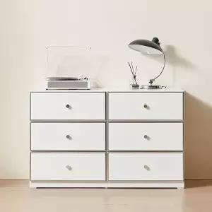 [지베스]아이 모듈가구 미드센츄리 1200 3단 와이드서랍장