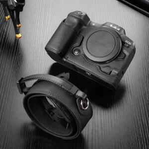 가죽 보호 하프 케이스 캐논 R62 R7 R100 R50 R8 카메라 가방 수제 커버 바디