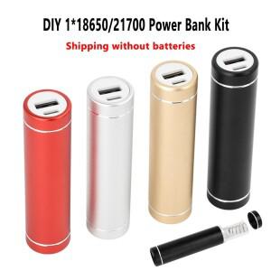 DIY  용접 1X 18650/21700 배터리 알루미늄 보조베터리 키트 5V 2A  C 고속 충전 보관 케이스 상자