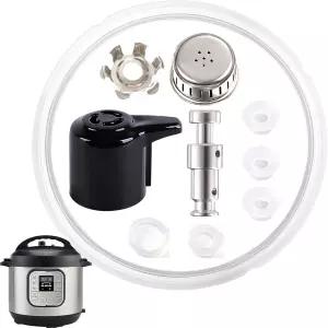 인스턴트 포트 듀오/듀오 플러스 5 6QT 교체 부품 스팀 릴리스 밸브가 장착된 10개 세트 씰링 링 포트용