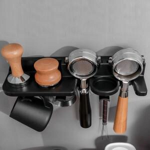 커피 Portafilter  홀더 보관함 펀치 무료 벽걸이 형 공간 절약형 51 54 58mm 직경 매일 사호환용
