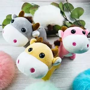 작은꼬리 송아지 휴대용 가방걸이 키링 3color (KYR-W8E19D6)